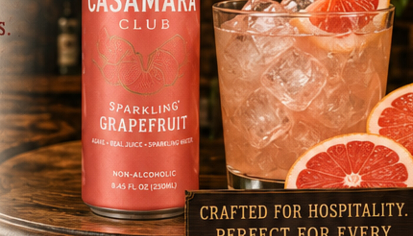 Casamara Club sparkling grapefruit and cocktail