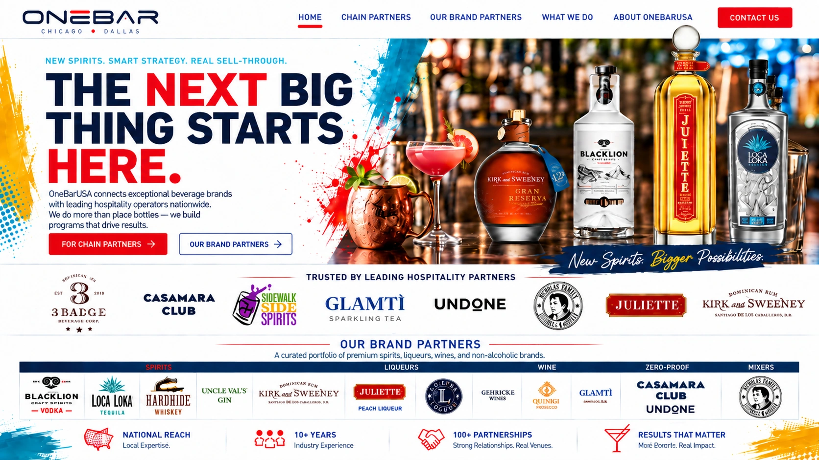 OneBarUSA approved homepage