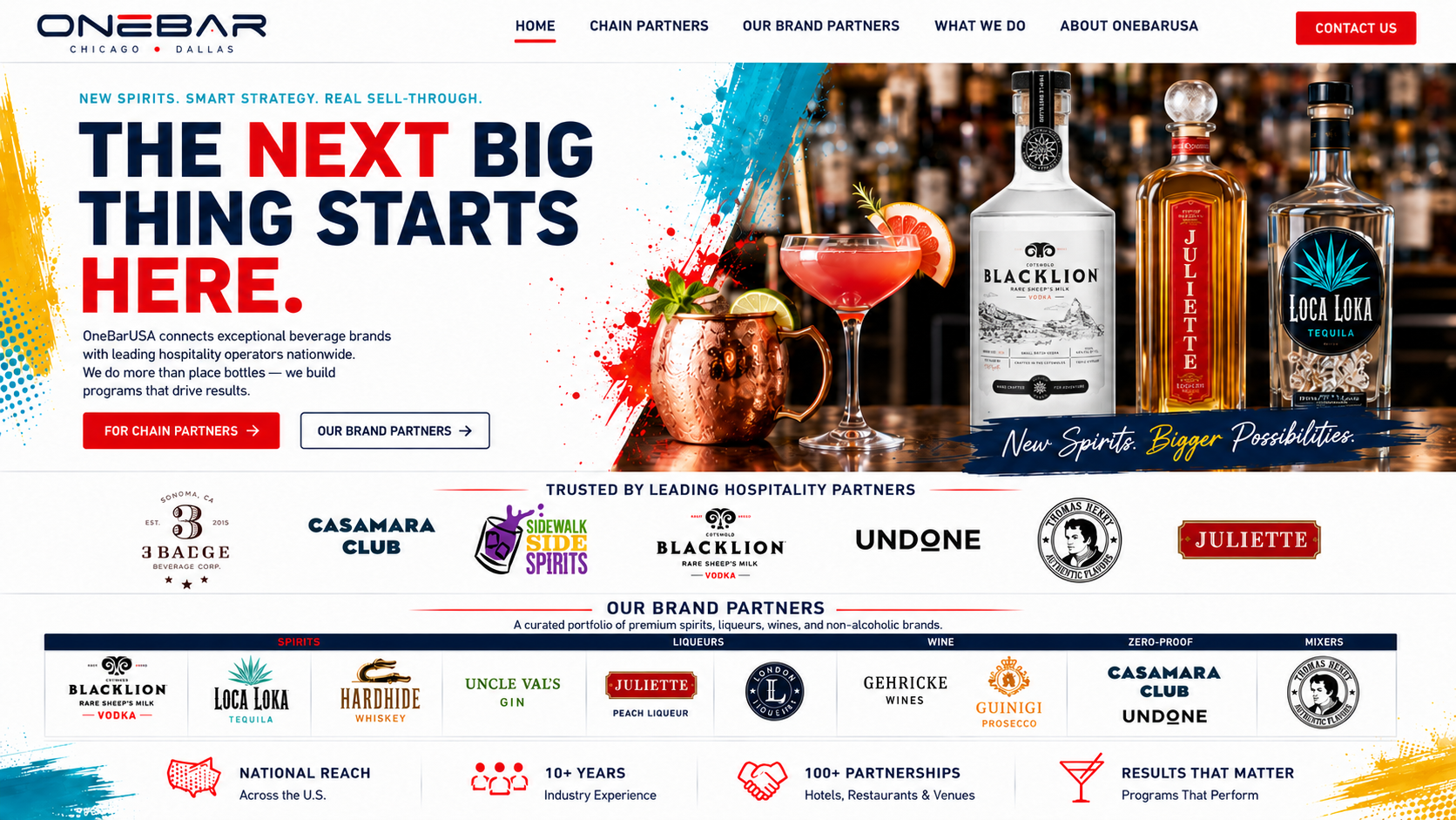 OneBarUSA approved homepage
