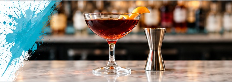 Premium cocktail at a hospitality bar